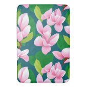 Mooie roze Magnolia bloemen Badmat (Voorkant Verticaal)