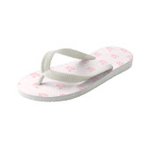 Mooie Roze Meisje Schommelpaard Kinder Teenslippers (Schuin)