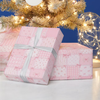Mooie Roze Meisjesachtige Cadeaupapierrol Cadeaupapier