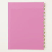 Mooie Roze Monogram Planner (Achterkant)