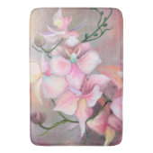 Mooie Roze Orchidee Bloemen Badmat - Schilderij (Voorkant Verticaal)
