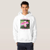 Mooie roze orchidee hoodie (Voorkant volledig)