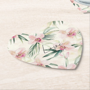 Mooie Roze Orchideeën Kartonnen Onderzetters