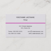 Mooie roze orchideeën visitekaartje (Achterkant)