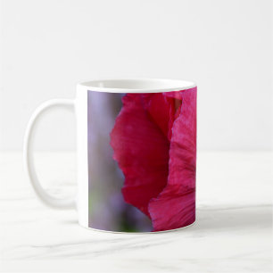 Mooie roze & Paarse klaproos Koffiemok