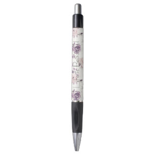 Mooie Roze Paarse Rozen Bloemen Pen