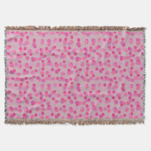 mooie roze polka stippen deken