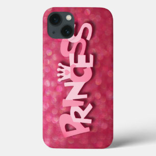 Mooie Roze Prinses Bokeh Met Glitters iPhone 13 Hoesje
