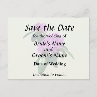 Mooie roze Rhododendrons Aankondigingskaart