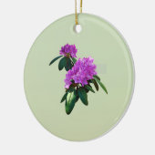 Mooie roze Rhododendrons Keramisch Ornament (Links)