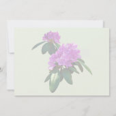 Mooie Roze Rhododendrons Trouwbenodigdheden Kaart (Achterkant)