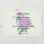 Mooie Roze Rhododendrons Trouwbenodigdheden Kaart (Voorkant / Achterkant)