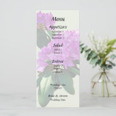 Mooie Roze Rododendrons Menu (Staand voorkant)