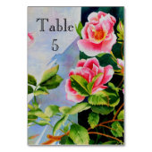 Mooie roze rood witte rozen waterverf bloemenmolen kaart (Voorkant)