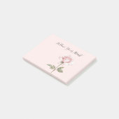 Mooie Roze Roos Bloem Post-it® Notes (Schuin)