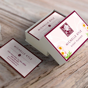 Mooie roze roze Boutique bloemen - Alle doelen Visitekaartje