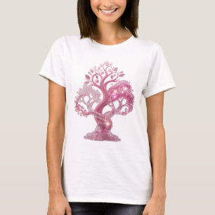 Mooie Roze ROZE GLITTER BOOM Slogan T-shirt