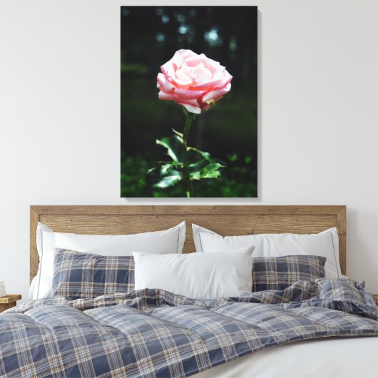 Mooie Roze Roze Roze Canvas Afdruk (Insitu (Slaapkamer))