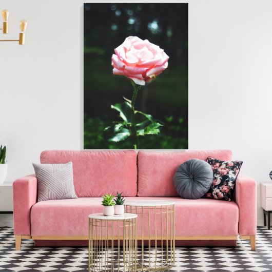 Mooie Roze Roze Roze Canvas Afdruk (Insitu (Woonkamer))