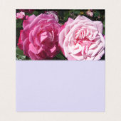 Mooie roze roze rozenliefhebber Kaart (Binnenkant ongevouwen)