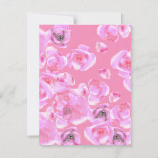 Mooie roze rozen Briefkaart