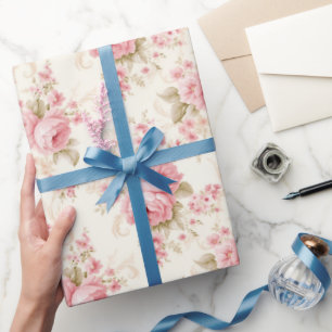 Mooie Roze Rozen Cadeaupapier