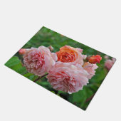 Mooie roze rozen deurmat (Schuin)