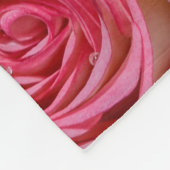 Mooie roze rozen fleece deken (Hoek)
