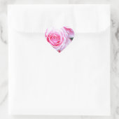 Mooie roze rozen hart sticker (Tas)