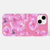 Mooie roze rozen iPhone hoesje (Achterkant (horizontaal))