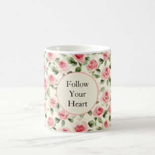 Mooie Roze Rozen   Koffiemok