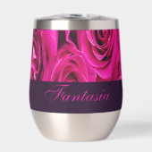 Mooie roze rozen monogram (Voorkant)