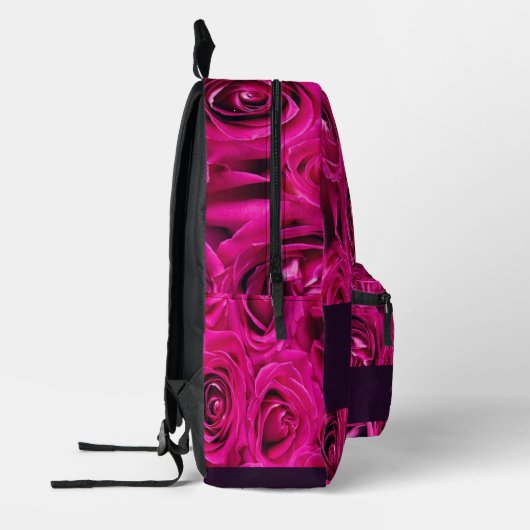 Mooie roze rozen monogram bedrukte rugzak (Links)