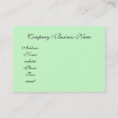 , mooie roze rozen, op maat visitekaartje (Achterkant)