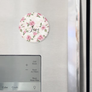 Mooie Roze Rozen Romantische Liefde Magneet