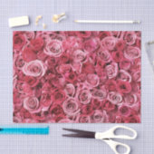 Mooie roze rozen tissuepapier (Craft)