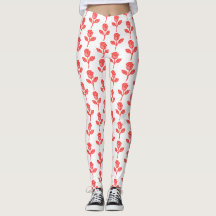 Mooie Roze Rozen Trendy Leggings
