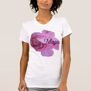 Mooie roze rozenmagie stijlvol elegant t-shirt