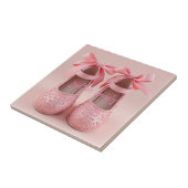 Mooie roze schoenen tegeltje (Zijkant)