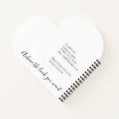 Mooie Roze Strik Grijze en Witte Vlecht Haarstylin Notitieboek (Achterkant)