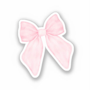 Mooie Roze Strik Sticker