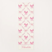 Mooie Roze Strik Yogamat (Voorkant)