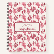 Mooie Roze Toile Patroon Gebedsjournaal