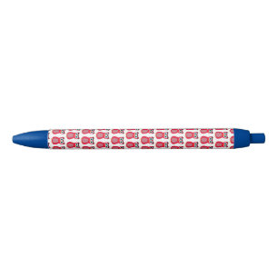 Mooie Roze Uil Illustratie Zwarte Inkt Pen