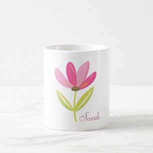 Mooie roze ventilator koffiemok