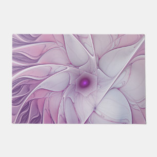 Mooie roze ventilator moderne Abstracte fractale k Deurmat