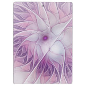 Mooie roze ventilator moderne Abstracte fractale k Klembord (Achterkant)