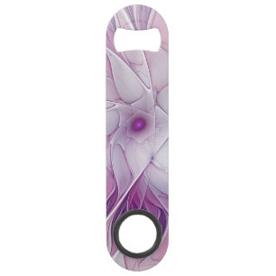 Mooie roze ventilator moderne Abstracte fractale k Speed Flessenopener