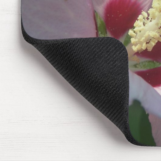 Mooie roze ventilator Mousepad Muismat (Hoek)