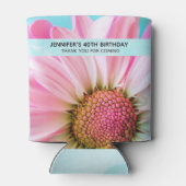 Mooie roze ventilator Sluit foto van zaterdag af Blikjeskoeler (Achterkant)